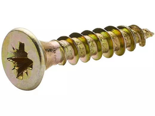 Саморезы универсальные оцинкованные  4 х 13 жёлтые (  1шт) "ABI-KREP 11069" Pozi PZ 0,85г