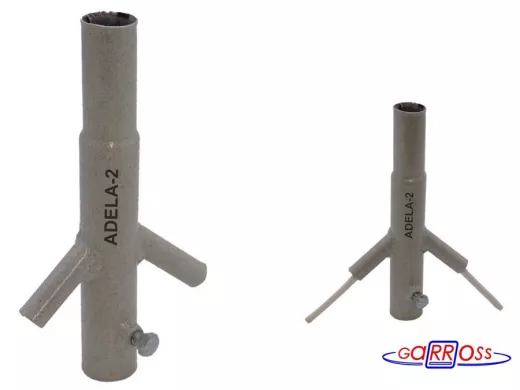 Кронштейн "ADELA-2" для антенн СЕРЫЙ для влагозащищенного ввода двух кабелей, высота 0,15 м