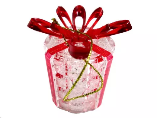 Фигура светодиодная на подставке "Новогодний подарок", RGB