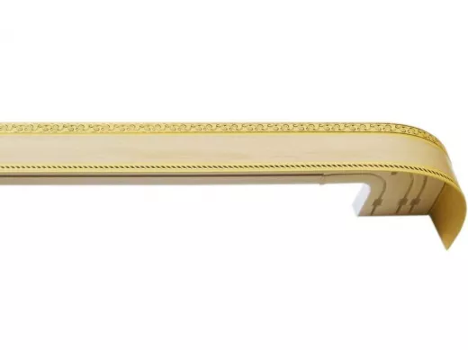 260см карниз ЕСЕНИН СЕРЕБРО 3х рядный с декор. планкой 70мм КОТО гл. в инд. уп. ультракомпакт