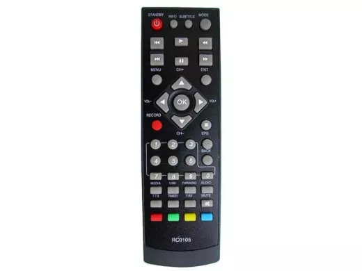 Пульт BBK RC0105 "PLT-20446" DVB-T2 (STB-105) ic HD (HRM1303 код 059)