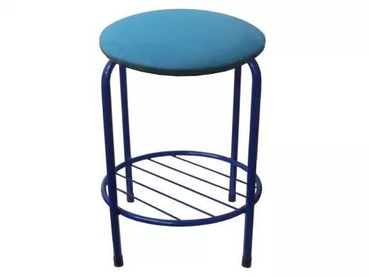 Табурет с подставкой для ног и полкой 