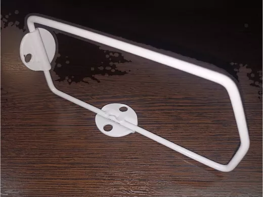 Кронштейн (К СТЕНЕ) для полки, высота 7см, вылет 15,4см, серый 