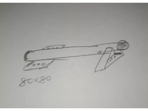 Кронштейн для прожектора вылет 1 метр 