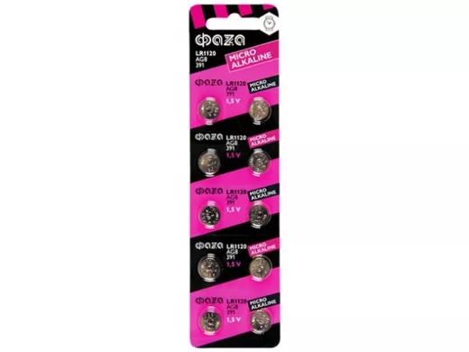 Элемент питания  AG8  ФАZА  AG 8  LR1120 BL-10
