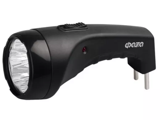Фонарь  ФАZA Accu F2-L07  (7 LED, 2 режима работы, аккумуляторный, 4v - 400 mА/ч, до10 часов, ЧЁРНЫЙ
