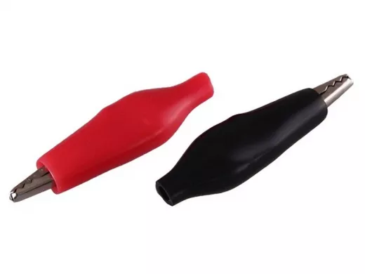 Зажим крокодил в изоляторе, длина 46 мм, ток 5A, (2шт.) (пакет)  PROconnect