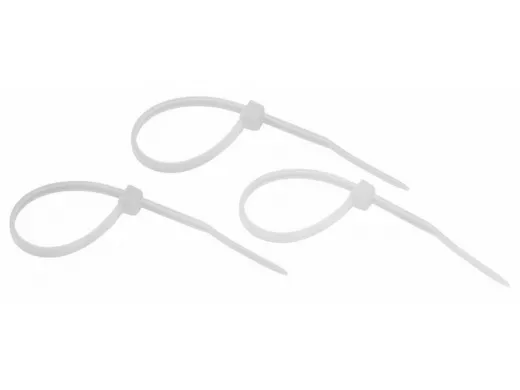 100x2,5мм кабельный хомут (стяжка нейлонoвая) nylon 25 шт. белый REXANT