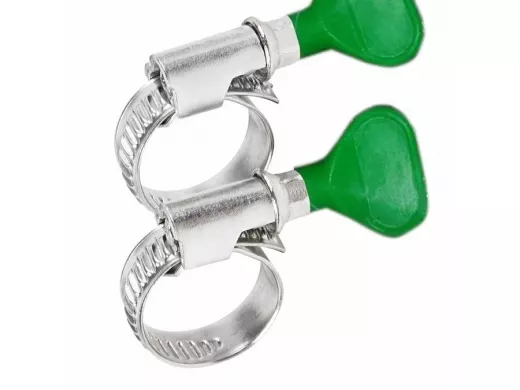 Хомут червячный цинк  16-27 мм с ключом W "ABI-27456"