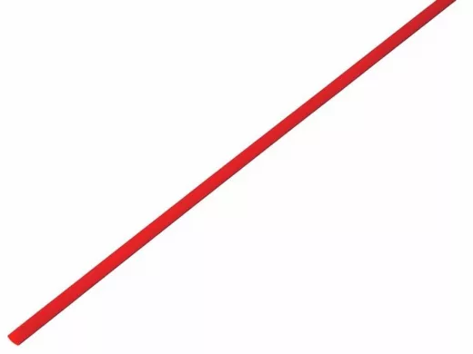 2.5 / 1.25 мм 1м термоусадка красная  REXANT