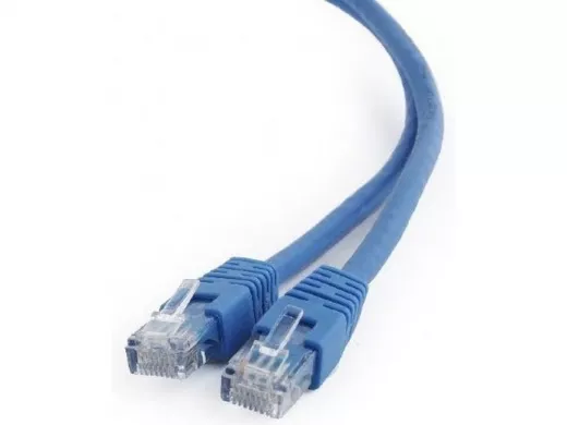 Патч-корд Cablexpert PP6U-1M/B кат.6, 1м, UTP литой, многожильный (синий) PP6U-1M/B