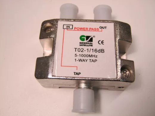 Ответвитель на 1 вых. 16db T02-1/16  40-2150 MГц спутниковый