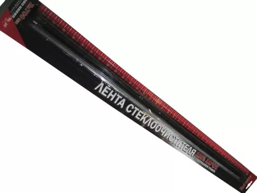 Лента стеклоочистителя (пара) каучук 70 см черная с графитом и адаптером RTR 07030