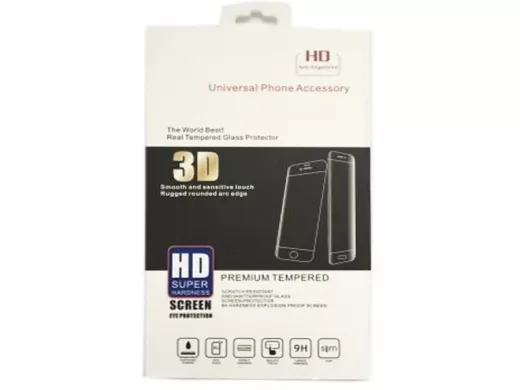 Стекло защитное iPhone  6/6S, 3D HD Super, чёрное